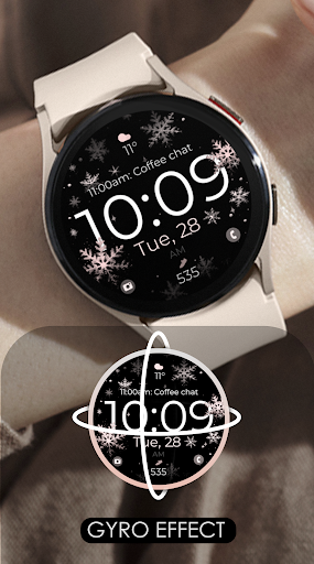 Snowflake rose gold watch face Bildschirmfoto 9