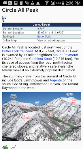 Wasatch Backcountry Skiing Map Bildschirmfoto 7