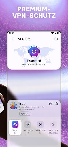 Opera: Privater VPN Browser Bildschirmfoto 7