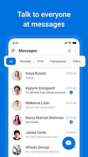 Messages: Text Message, SMS Bildschirmfoto 1