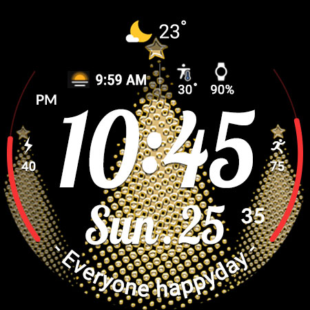 ACRO Happy Christmas Watchface Bildschirmfoto 6