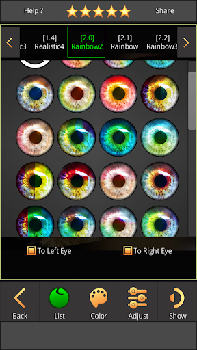 FoxEyes - Change Eye Color Bildschirmfoto 10