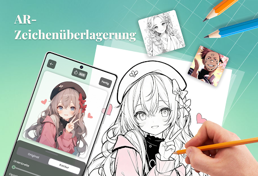 AR Nachzeichnen Skizze Bildschirmfoto 1