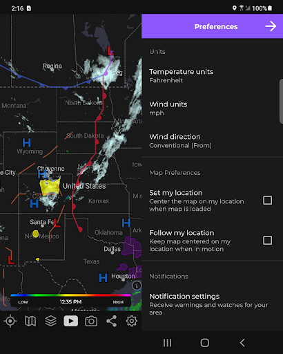 MyRadar Wetterradar Bildschirmfoto 8