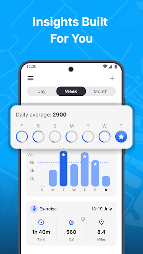 Step Tracker Launcher Bildschirmfoto 5