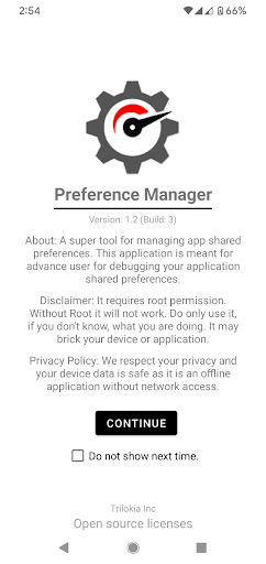 Preference Manager: Addon Bildschirmfoto 1