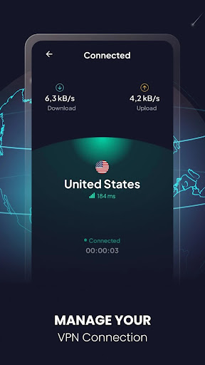 HyperFast VPN-Private Internet Bildschirmfoto 4