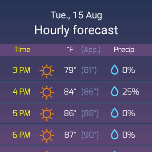 SkyHalo Weather for Wear OS Bildschirmfoto 4