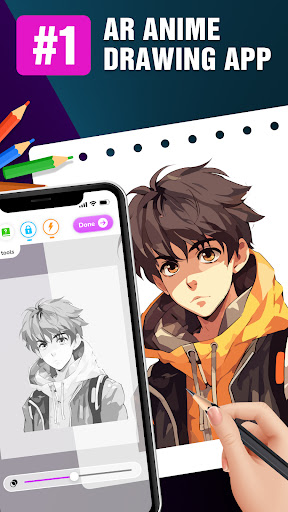Draw Anime - AR Tracing App Bildschirmfoto 1
