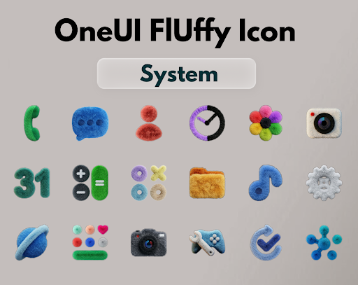 OneUI Fluffy Icons Bildschirmfoto 3