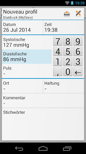 Blutdruck (MyDiary) Bildschirmfoto 6
