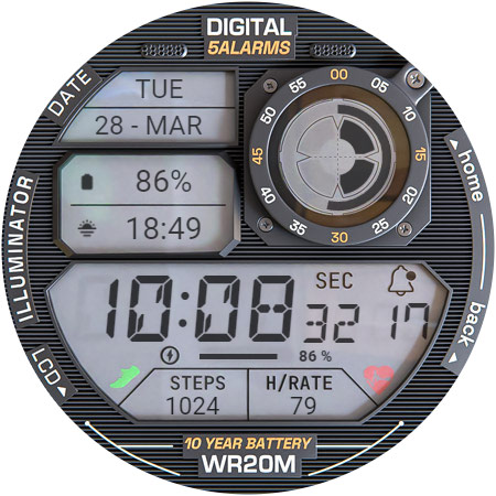 ILLUMINATOR Digital Watch face Bildschirmfoto 15