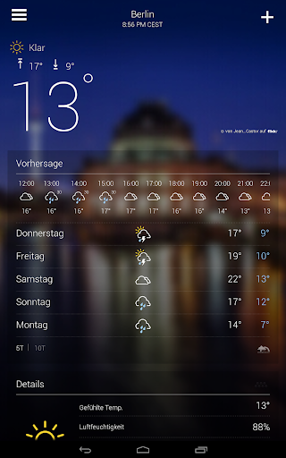 Yahoo Wetter Bildschirmfoto 11