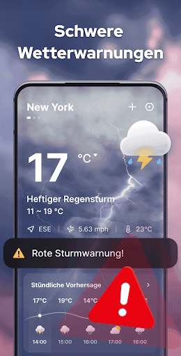 Wettervorhersage mit Radar Bildschirmfoto 1