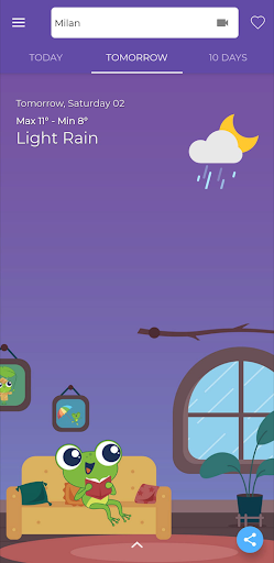 TheFrog: Wetter-App Bildschirmfoto 1