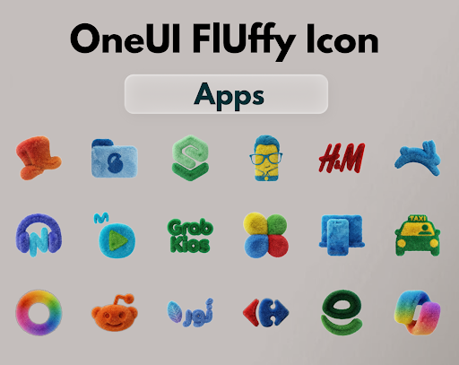 OneUI Fluffy Icons Bildschirmfoto 2