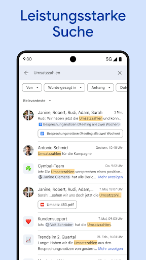 Google Chat Bildschirmfoto 2