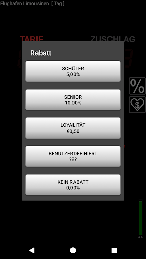 Taxameter Bildschirmfoto 2
