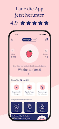 Preglife - Schwangerschaftsapp Bildschirmfoto 1