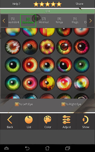 FoxEyes - Change Eye Color Bildschirmfoto 3