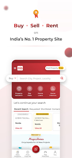Magicbricks Buy, Rent Property Bildschirmfoto 1