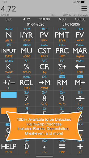 10bii Financial Calculator Bildschirmfoto 19