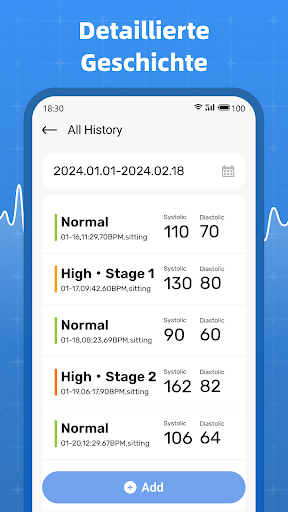 Blood Pressure Tracker Bildschirmfoto 3