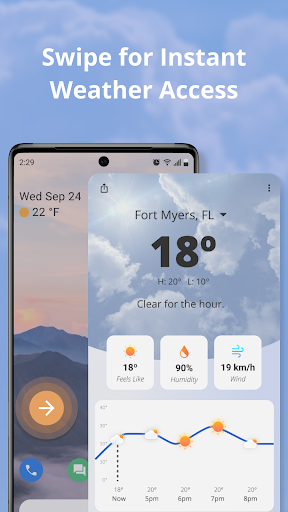 Weather Now Launcher - Radar Bildschirmfoto 9