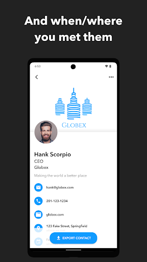 Blinq: Digital Business Card Bildschirmfoto 3