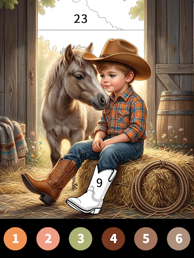 Wild West Color by Number Book Bildschirmfoto 4