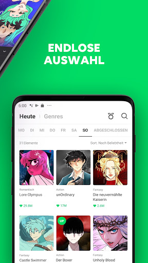 WEBTOON Bildschirmfoto 1