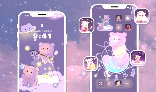 Glitter Wallpaper: Theme, Icon Bildschirmfoto 12