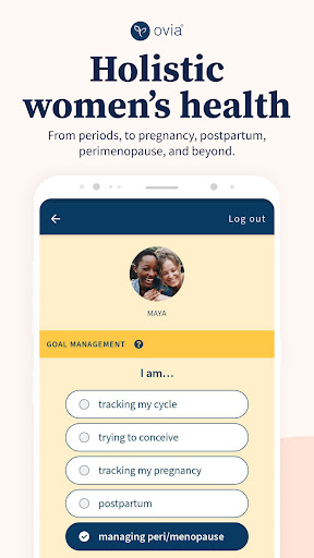 Ovia Cycle & Pregnancy Tracker Bildschirmfoto 1