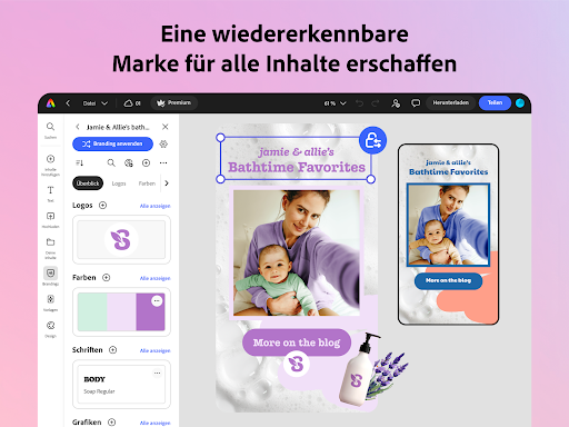 Adobe Express: KI Foto, Video Bildschirmfoto 14