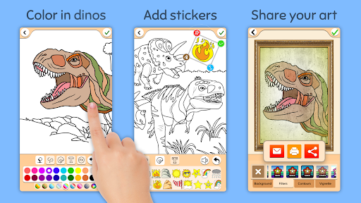 Dinosaurier malen für Kinder Bildschirmfoto 17