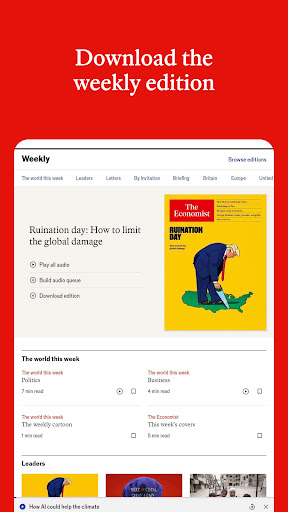 The Economist - News, Podcasts Bildschirmfoto 10