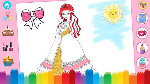 Prinzessin Färbung Glitter Bildschirmfoto 15