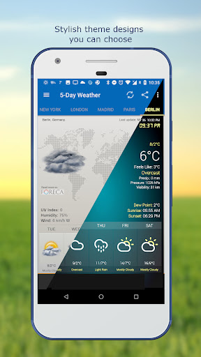Wetter & Uhr Widget Bildschirmfoto 5