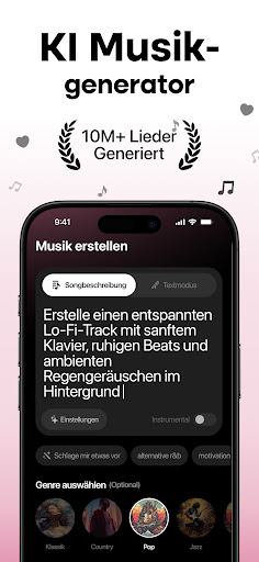 MyTunes: KI-Musik-Generator Bildschirmfoto 2