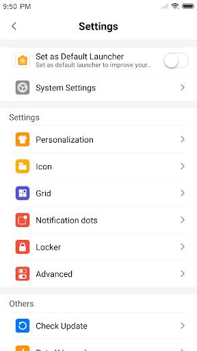 X Launcher Pro Bildschirmfoto 3