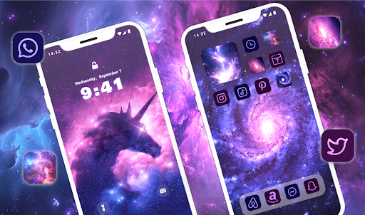Glitter Wallpaper: Theme, Icon Bildschirmfoto 11