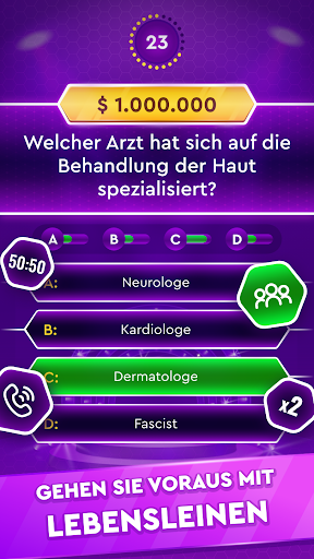 Trivia-Spiel: Millionär Quiz Bildschirmfoto 1