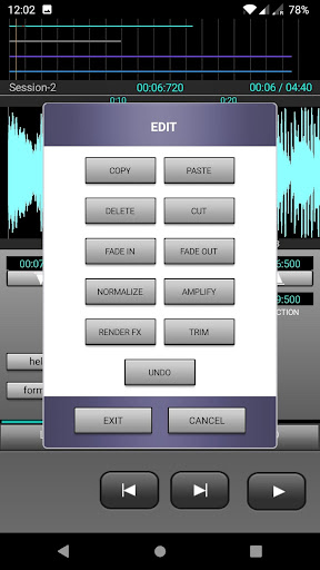 J4T Multitrack Recorder Bildschirmfoto 9