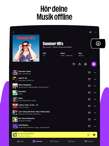 Deezer: Musik & Hörbücher Bildschirmfoto 17