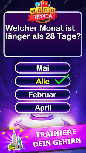 Word Trivia - Worträtselspiele Bildschirmfoto 1