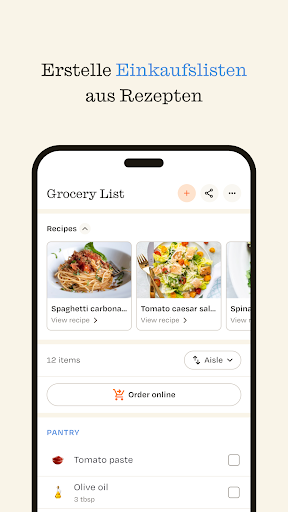 ReciMe: Rezeptmanager Bildschirmfoto 1