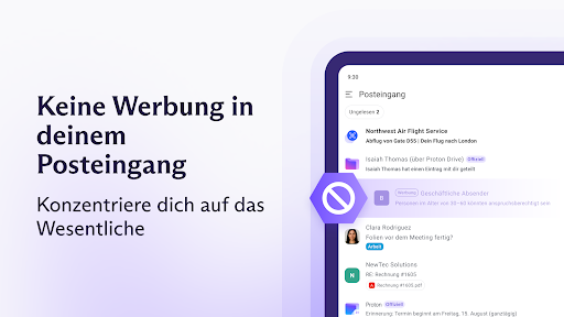 Proton Mail: sichere E-Mails Bildschirmfoto 14