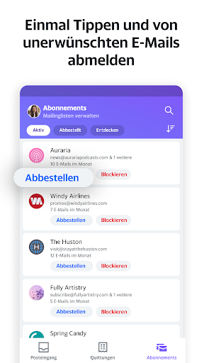 Yahoo Mail – Alles im Blick Bildschirmfoto 11
