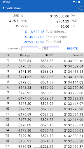 10bii Financial Calculator Bildschirmfoto 8