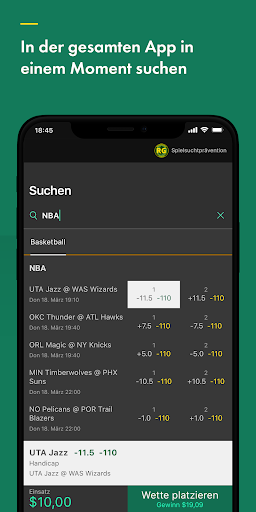 bet365 Sportwetten Bildschirmfoto 6